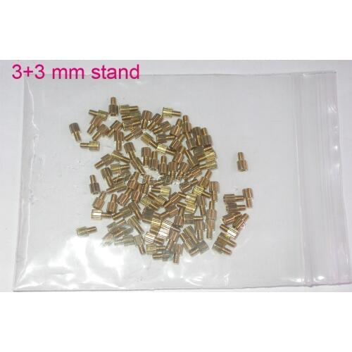 100pcs 3+3mm brass stand / brace / puncheon for security camera PCB module installation assembly
