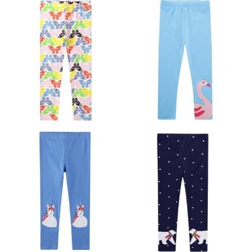 Girls' Leggings slim fit pants childrens fashionable elastic pants spring autumn childrens pants 3-10 years old