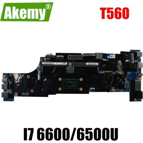 For Lenovo ThinkPad T560 laptop motherboard with CPU i7 6600/6500U tested 100% work FRU 01AY457 01AY332 01ER007