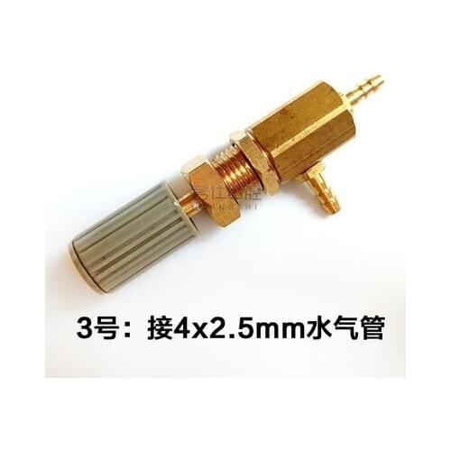 1pcs small water adjust valve two-way Dental Oral Material Copper Valve Body F T Type Water Regulating Valve 3mm 5mm Nozzle Wate