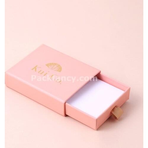 Wholesale 500pcs/lot E-co Friendly Custom Drawer Cardboard Paper Small Gift Boxes For Jewelry With Logo