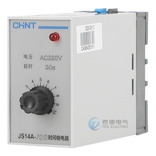 Chint time relay JS14A - 00 10S / 30S / 60S 220 380v