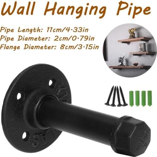 Retro industrial water pipe Shelf Bracket Iron Industrial Shelf Bracket Mounting Bracket Holder Storage Holders Racks Home