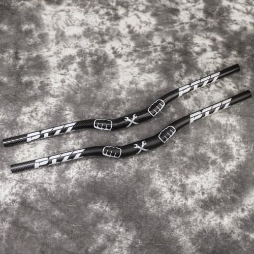 PIZZ Full Carbon Fiber Bicycle Handlebar 25.4/31.8mm Swallow-shaped Handlebar 135g 660mm Bike Parts for MTB and FIXED GEAR BIKE