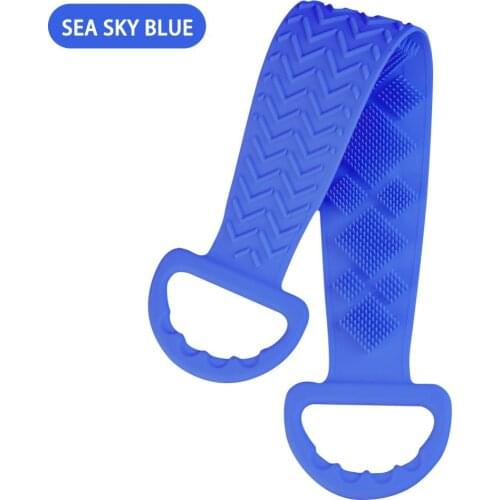 65CM Shower Brushes Skin Scrubber Magic Silicone Bath Brushes Flexible Towel Rubbing Back Mud Peeling Body Wash Massage Brush