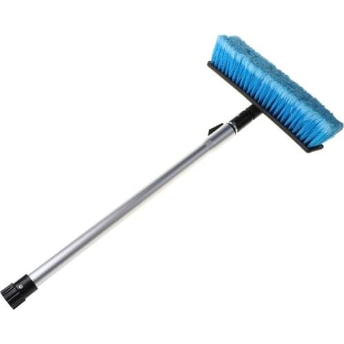 Car Flow-through Wash Brush Telescoping Handle Soft Cleaning Head RV Truck Wash Trailer