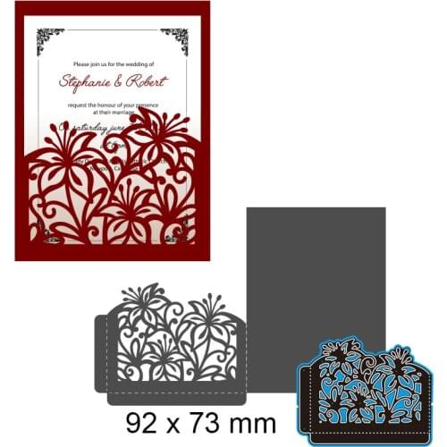 Cutting Dies Hollow Pattern Greeting Card New Metal Stencils DIY Scrap Booking Paper Cards Making Decoration 92*73mm