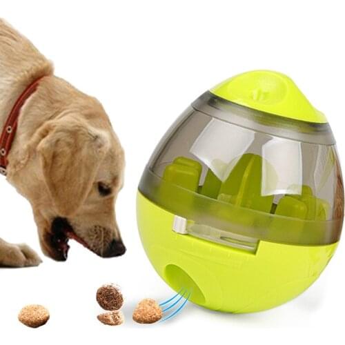Pet Dog Interactive Leaking Ball IQ Cat Toy Lose Weight Slow Feed Pet Food Dispenser Toy For Dog Cat Training Playing