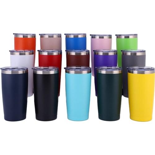 13 Colors Stainless Steel Vacuum Insulated Cup, Large Capacity Double Wall Thermal Mug with Lid