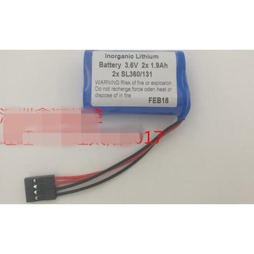 1PCS 3.6V 2x1.9ah 2xSL360/131 360/131 SL360 lithium battery SL360/131 batterise Tsx17 battery Take the plug