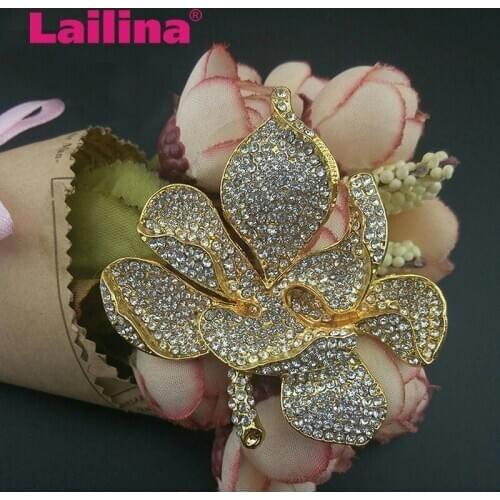 10pcs High Quality custom logo flower applique Korea brooch/Korea pin