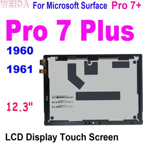 12.3" Original LCD For Microsoft Surface Pro 7 Plus LCD Display Touch Screen Digitizer Assembly for Surface Pro 7+ LCD Screen