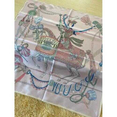 18mm 100% Natural Silk Scarves Wraps Women Charming Shawl Foulard 88*88cm