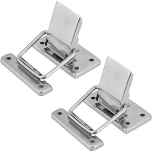 2pcs Toggle Hasp Stainless Steel Hardware Cabinet Case Spring Loaded Latch Catch Toggle Hasp