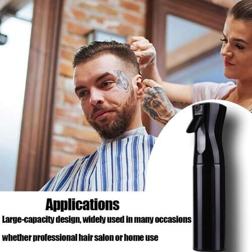300 ML High Quality Salon Barber Water Refillable Clear Material Spray Hair Water Hairdresser Cosmetic PET Tools Bottle Q0T3