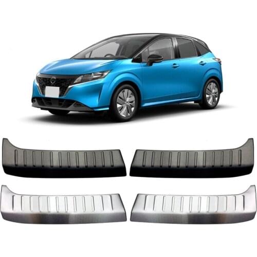 Car Rear Bumper Built-in Rear Guard Trunk Anti-Scratch Guard Car Accessories for Nissan Note E13 2021