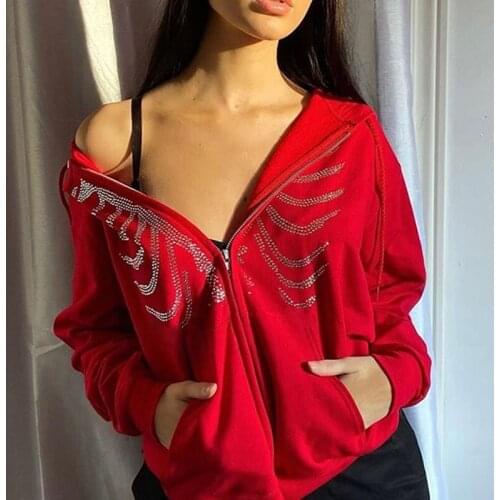 Женские красные куртки CZCCWD China At AliExpress