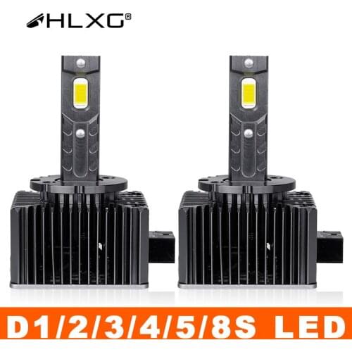D1S D3S Led 20000Lm Headlight Csp D2S 6500K Moto Turbo Led D5S Ice Fog Lights D8S Diode For Car 12V D4S D1 D3 Autolamps Ptf HLXG