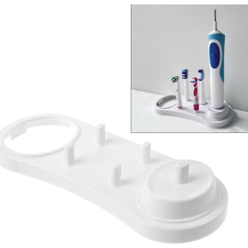 Electric Toothbrush Holder Bathroom Brush Head Stand For Holding 4Brush Head And 1Toothbrush And 1Charger