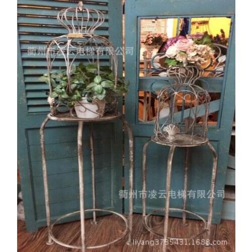 French country garden decoration American country to do the old antique wrought iron ornaments flower gardening groceries