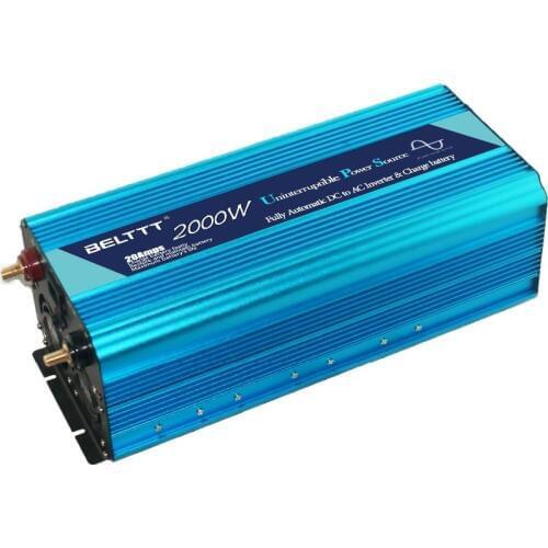 Free shipping 24V 220v off grid solar invertor generator with CE/FCC/RoHS approvals 2000w buit-in charger