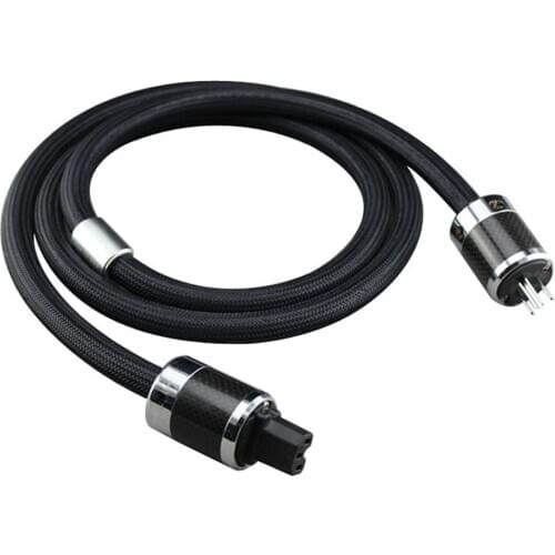 HIFI Audio Power cable PS-950-18 Power Supply AC Power Cord with FURUTECH carbon fiber power plug 1.8m