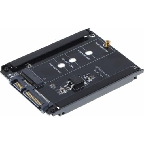 Metal B Key M.2 NGFF to SATA 3 Adapter Card M.2/NGFF SSD to 2.5inch SATA SSD case for 2280 2260 2242 M2 solid statd drive