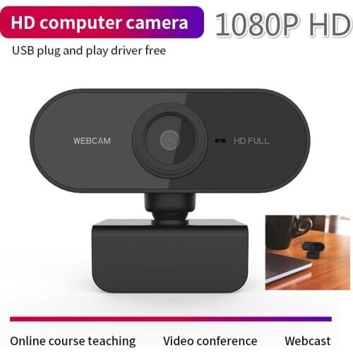 Mini Computer Webcams 1080P HD Auto Focus Webcam PC Web Camera With Mic Rotatable Cameras For Live Broadcast Video Gamer