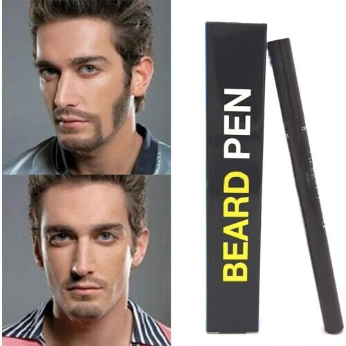 Men Fashion Beard Pen Beard Enhancer Waterproof Moustache Coloring Shaping Tools Anti Hair Loss Whiskers Styling Pen