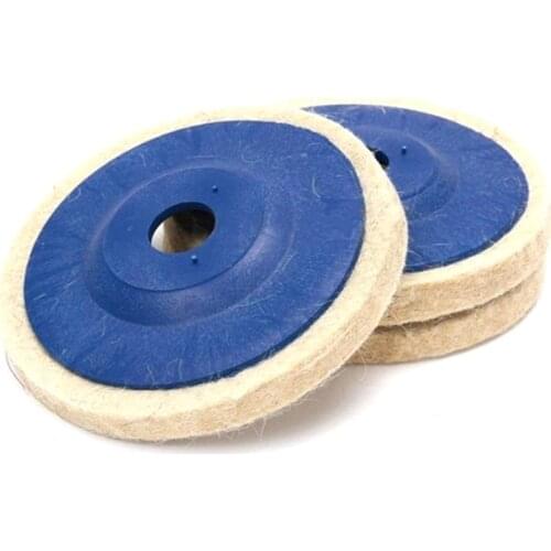 New 100mm New Wool Polishing Wheel Buffing Pads Angle Grinder Wheel Felt Polishing Disc Polisher