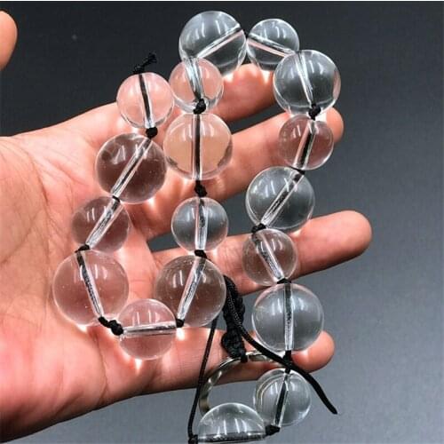 Super Long Glass Anal Beads Big Butt Plug Dilatador Acrylic Anal Balls Prostate Transparancy Glass Crystal Anal Beads Anal Plug