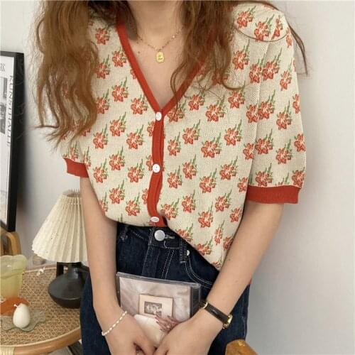 Octeyam Women's Knitted T-shirts