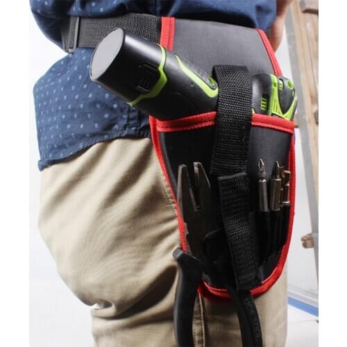 Portable Drill Waist Tool Belt Bag Cordless Drill Holder Drill Cordless Screwdriver Waist Power Tool Bag 1PC