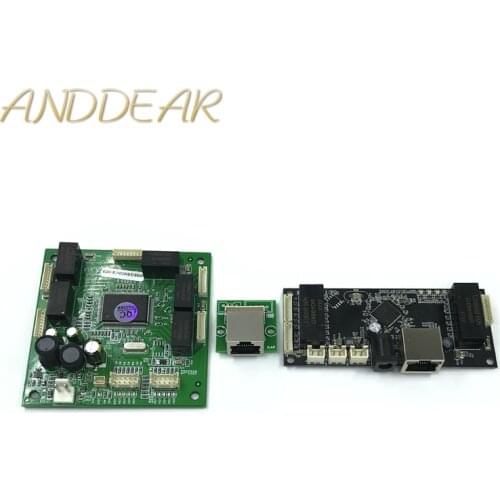 Industrial Ethernet Switch Module 10/100/1000mbps 4/5/6 port PCBA board OEM Auto-sensing Ports PCBA board OEM Motherboard