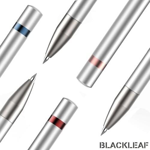 Black Leaf All Aluminum Metal Signature Pen Gel Pen Farina Pen Student Examination Pen Gift Lover Gift Creative Gift