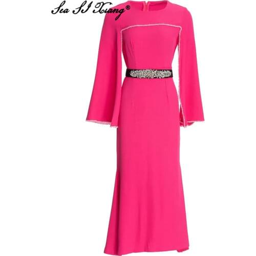 Seasixiang Summer Dresses With A Slit