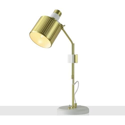 SGROW Modern Iron Body Table Lamps for Living Room Bedroom Aluminum Lampshade Abajur Desk Light Metal Lampara Lighting Fixture