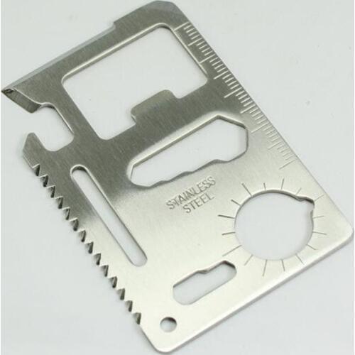 Outdoor Pocket Multi Tools Gadget Multifunction Survival card opener Screwdriver 420 stainless steel Rugged and portable