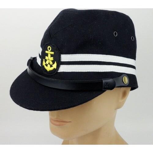 WWII JAPANESE NAVAL MILITARY HAT WW2 JAPANESE OFFICER NAVY HAT CAP -SIZE M