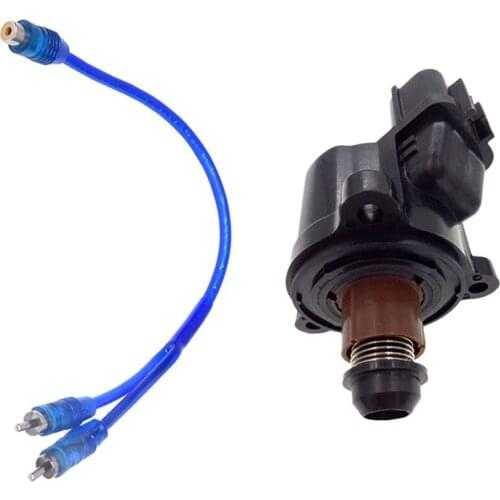 2 Pcs Car Audio RCA Female To 2 RCA Male Splitter Adapter Cable & 1 Pcs For Mitsubishi Motor Idle Speed Control Valve