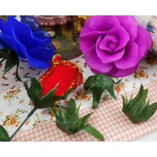 Free shipping DIY flower base , artificial leaves for flower craft accessories,DIY flower material(100pcs/lot)