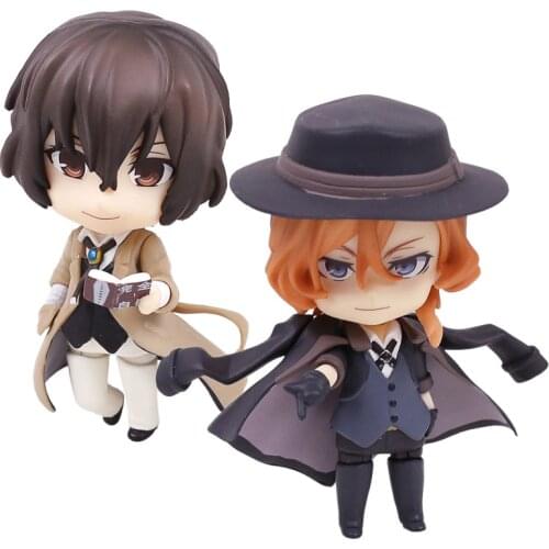 Bungo Stray Dogs Nakahara Chuya 676 Dazai Osamu 657 Action Figure Cute Model Desktop Doll Gift
