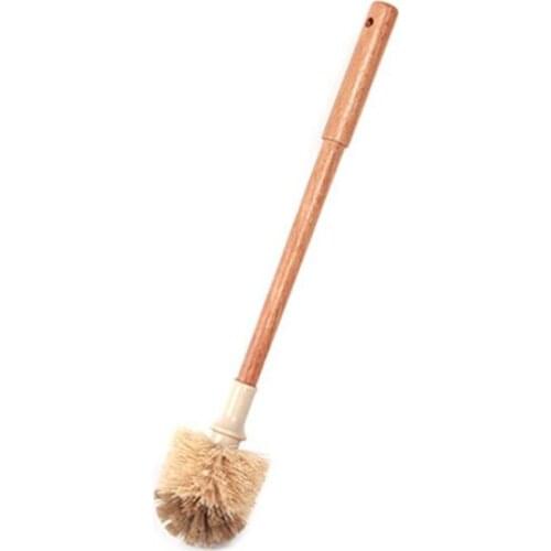 Household Wooden Long Handle Toilet Brush Home Kitchen Bathroom Cleaning Tools 16FA