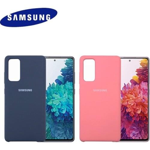 Samsung Galaxy S20FE 5G Case Origianl Housing Silky Silicone Cover Soft-Touch Back Protective Shell For S20Lite Fan Edition