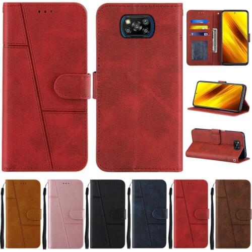 Poco F3 X3 Pro Case on sFor Xiaomi Poco X3 Pro Case Flip Wallet Phone Case na For Xiaomi Poco F3 M3 PocoX3 X 3 NFC Protect Cover