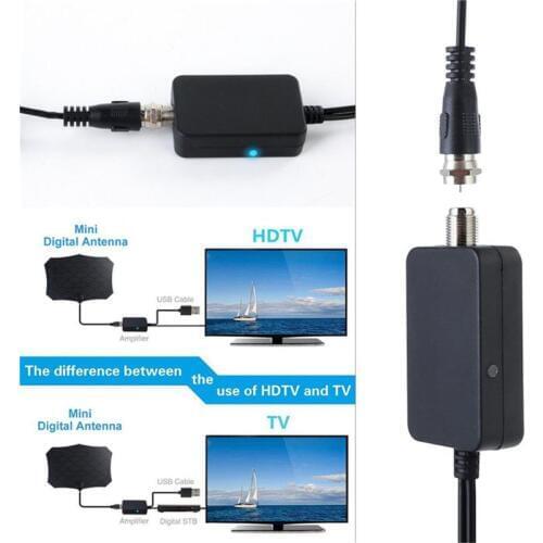 Low Noise USB TV Antenna Amplifier Digital Hd DVBT2 Signal Booster for TV Aerial