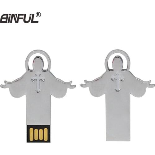 Jesus metal usb flash drive 64GB pen drive 16gb 32GB 8GB 4GB waterproof U Disk/Tiny/Thumb pen drive USB memory stick aman Gift