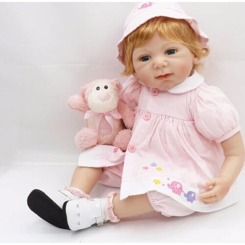 20"bebe girl doll reborn realistic silicone reborn babies dolls fashion children gift dolls toys bonecas menina