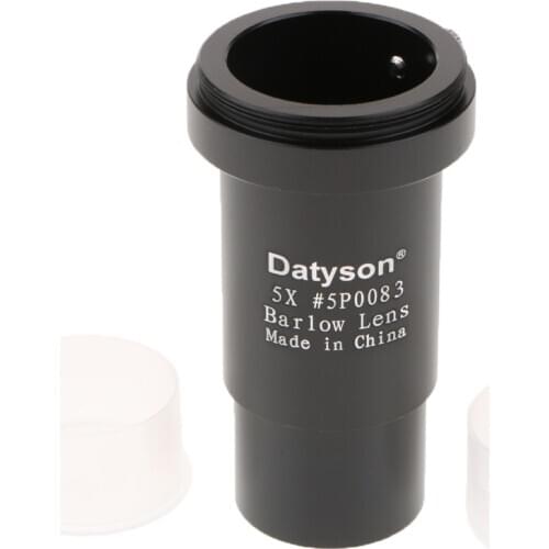 Multi-coated 1.25" 5X Barlow Lens M42 Thread for 31.7mm Telescopes Eyepiece