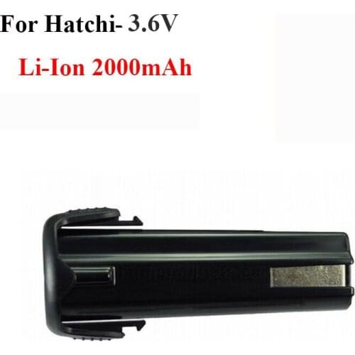 Power tool replacement battery 2.0Ah 3.6V Li-Ion for Hitachi Drill: 326263, 326299, EBM315,DB3DL,FDB3DL, NT65GA, NT65GB, NT65GS